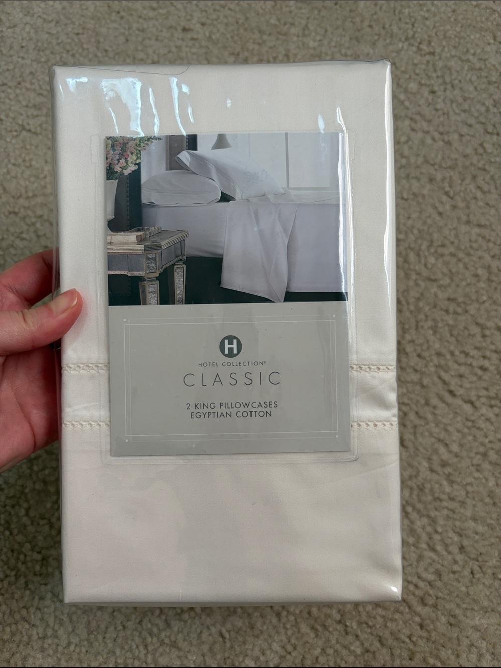 Hotel Collection Egyptian Cotton King Pillowcases - 2 Pack